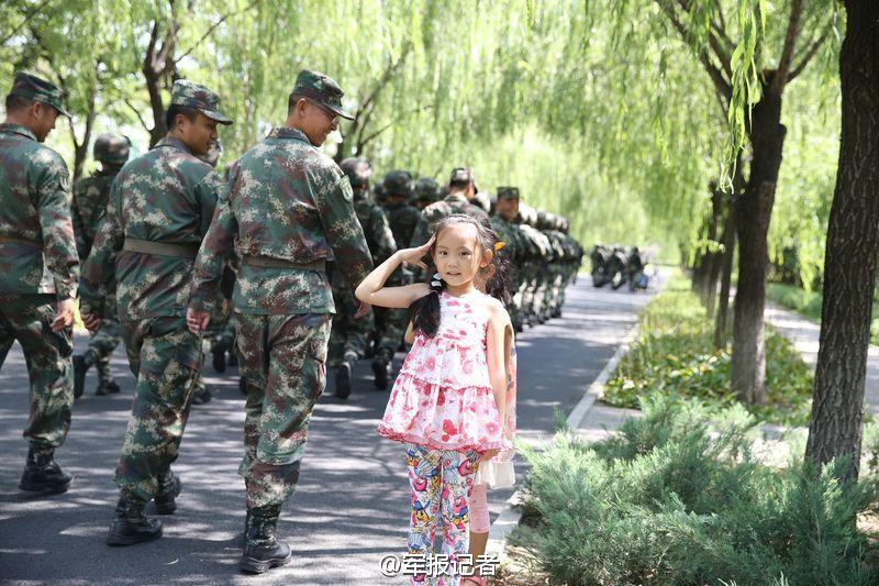 Look! How standard their military salute is!