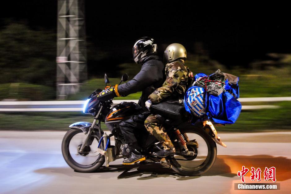 Motorcycles take them home