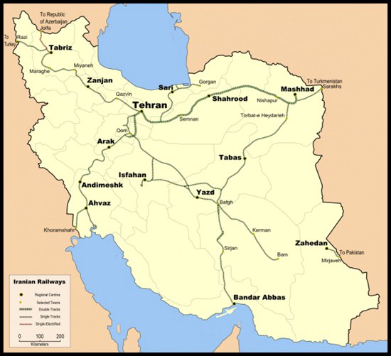 Chinese companies join in Iran's intercity electric railroad construction