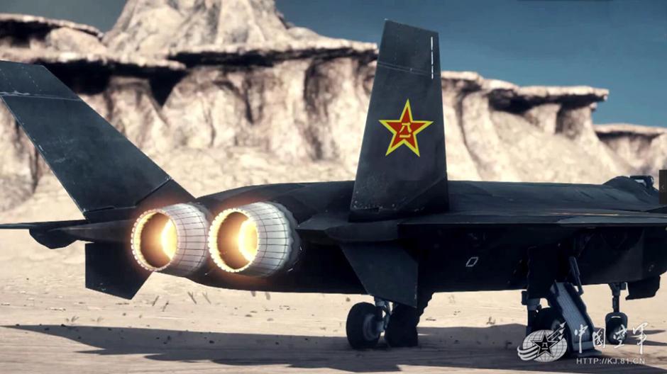 J-20 fighters in 3D video