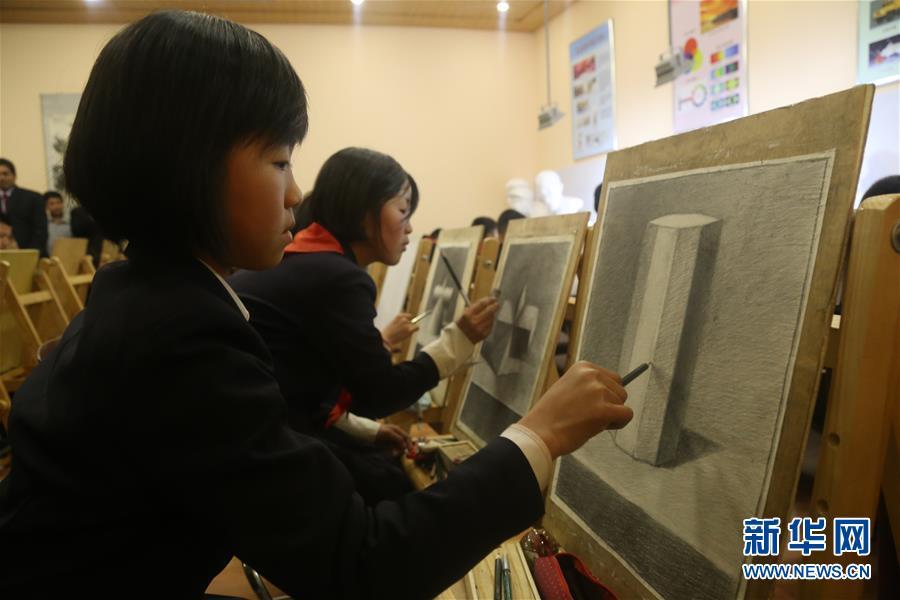 A rare glance of children's palace in Pyongyang