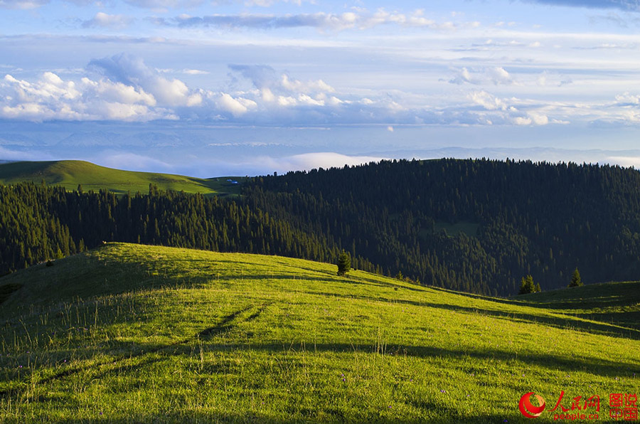 The breathtaking Aketasi grassland in NW ?China?'s Xinjiang