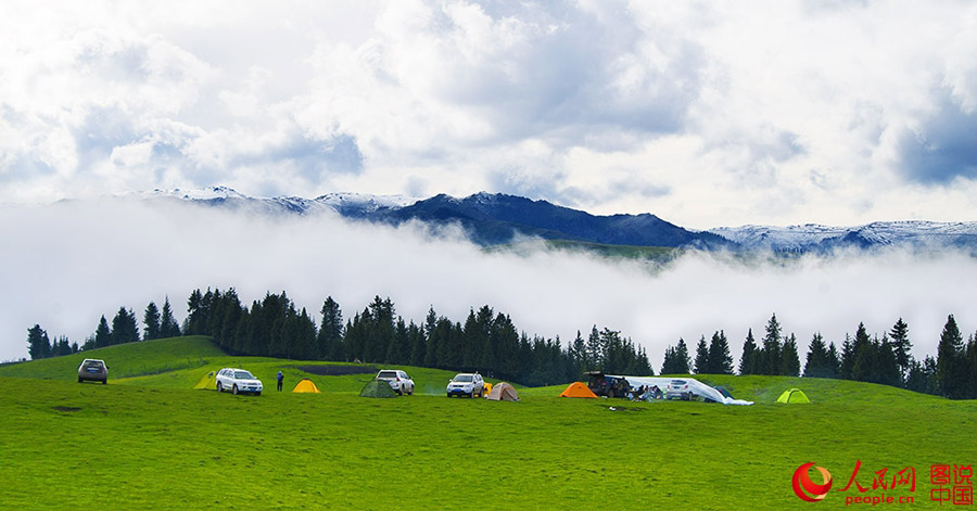 The breathtaking Aketasi grassland in NW ?China?'s Xinjiang