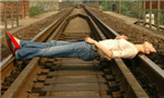 Perfect train track selfies are to die for 