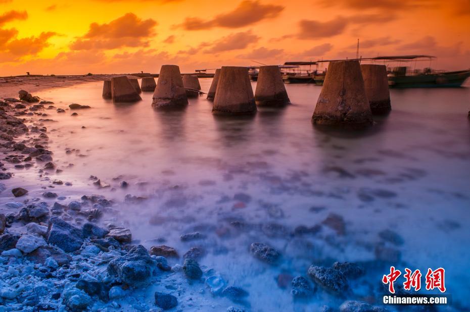 Beautiful scenery of Sansha city in South China Sea