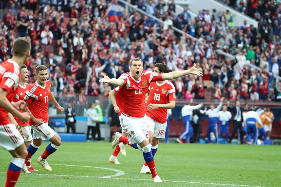 Cheryshev leads Russia to 5-0 rout of Saudi Arabia
