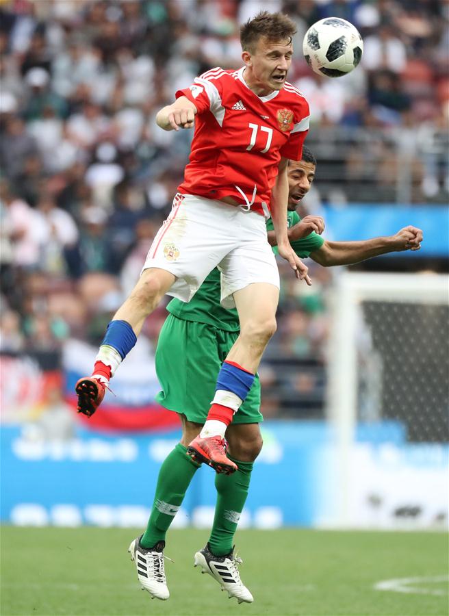 Cheryshev leads Russia to 5-0 rout of Saudi Arabia