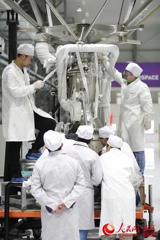 Chinese private carrier rocket engine TQ-12 assembled