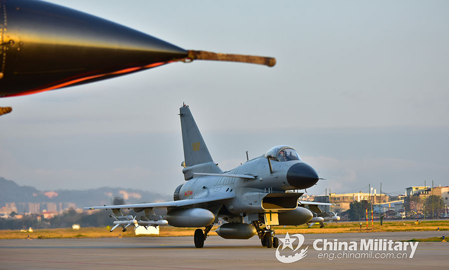 J-10 fighter jets soar into the air