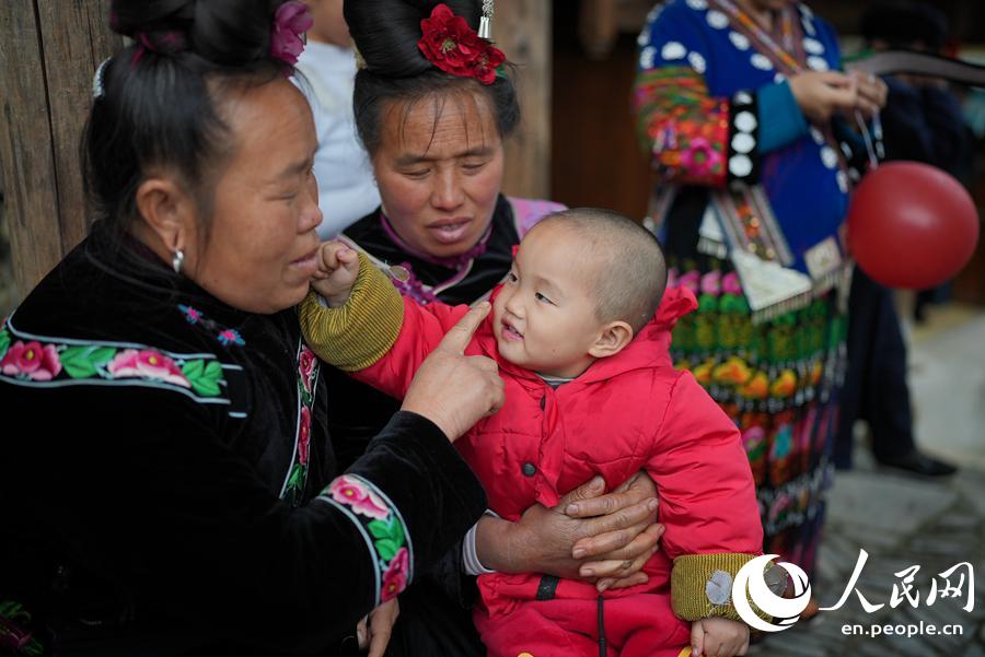 Village of the 'long-skirt Miao' in SW China's Guizhou