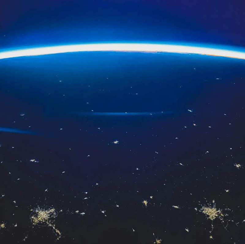 Stunning images of lights illuminating Chinese cities taken by China's Shenzhou 12 astronauts