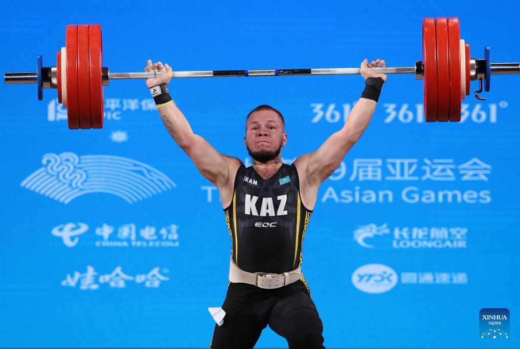 Highlights of Men's 81Kg match of Weightlifting at 19th Asian Games