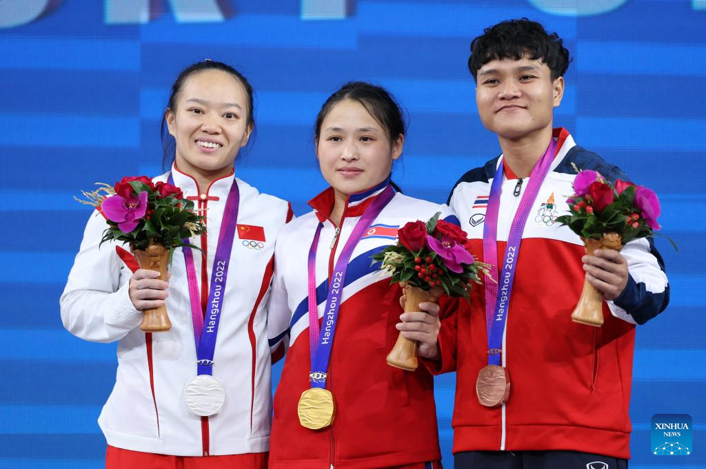 Highlights of Weightlifting matches at 19th Asian Games