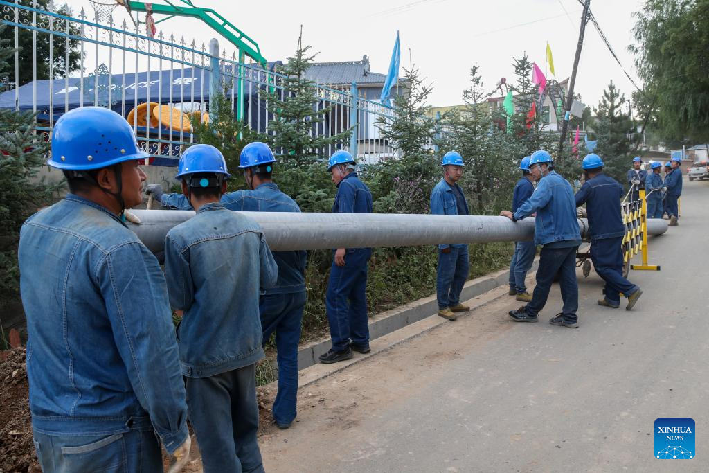Restoration underway in mountain-torrents-hit Yuzhong County in Gansu