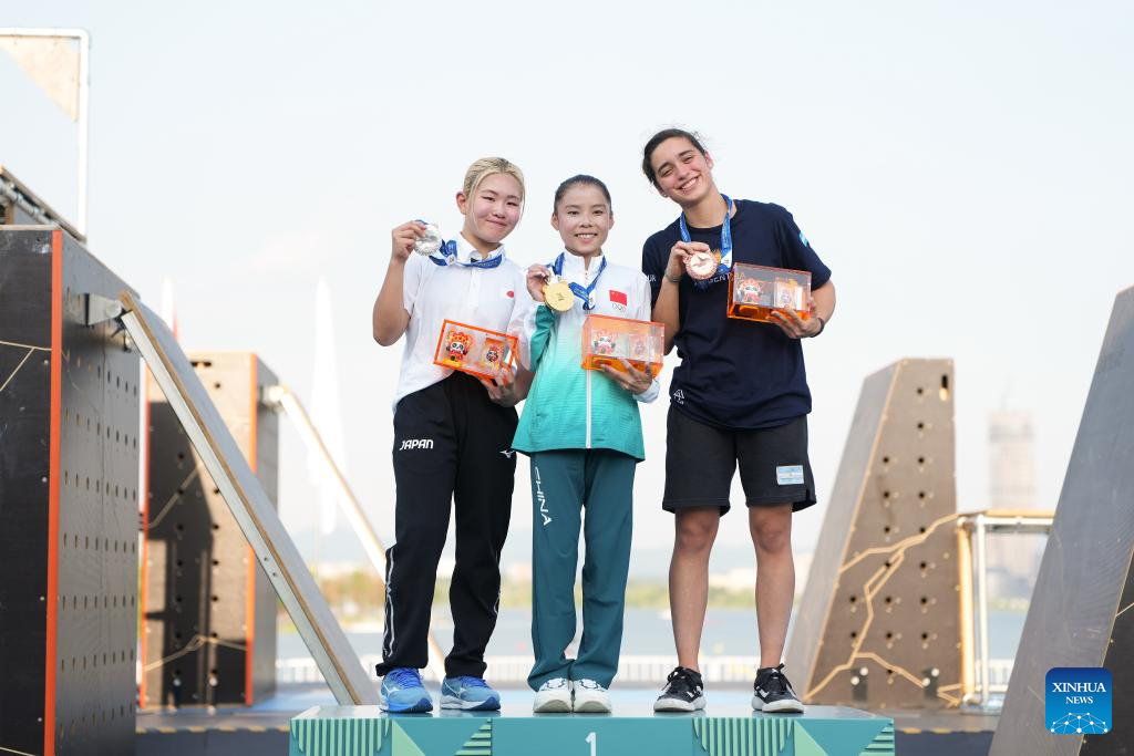 China's Shang wins women's freestyle parkour gold after scoring reversal at Chengdu World Games