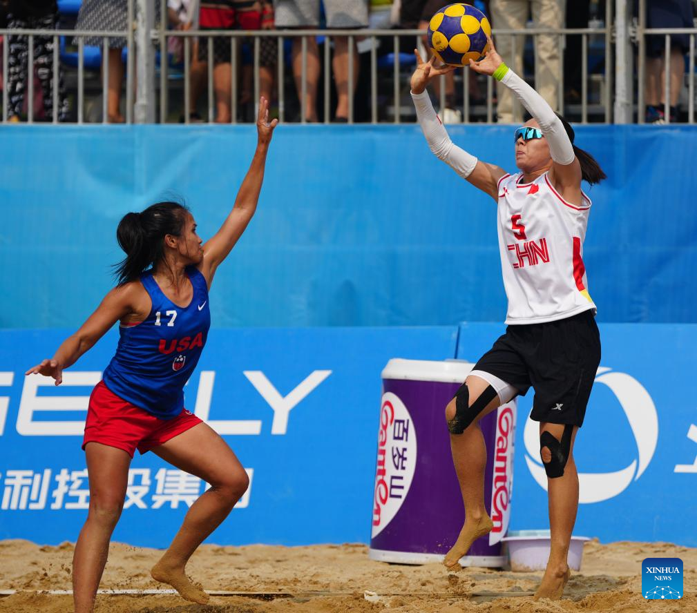 Beach Korfball Mixed Team Preliminary Round Group B Game at World Games: China vs. U.S.