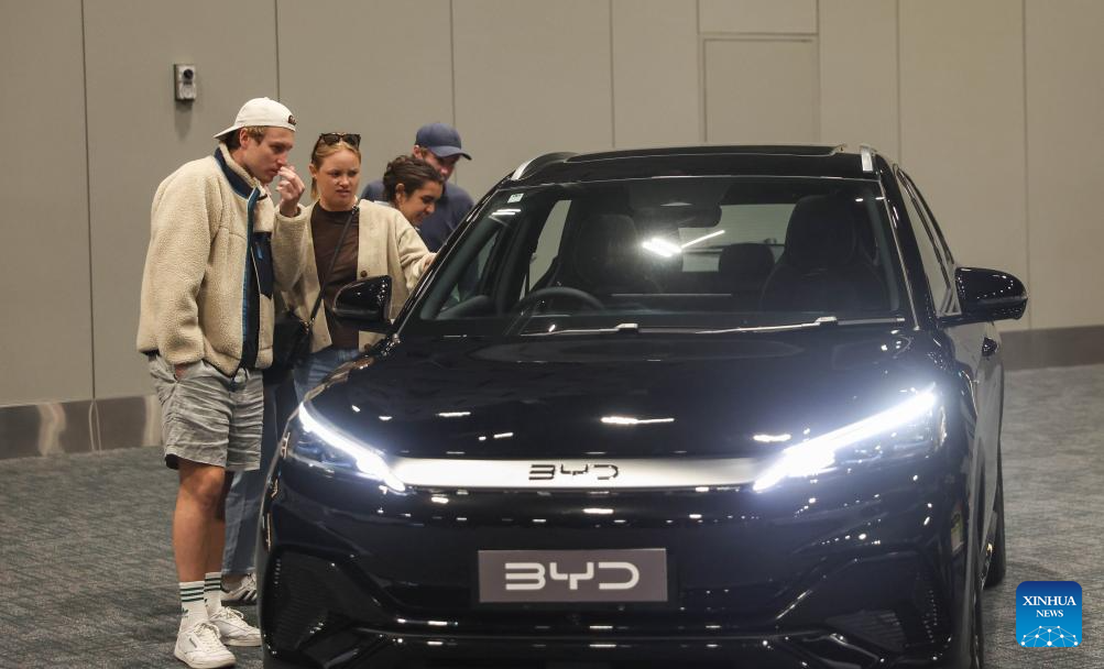 Chinese EV makers attract int'l buyers at Take Charge Expo in Christchurch, New Zealand
