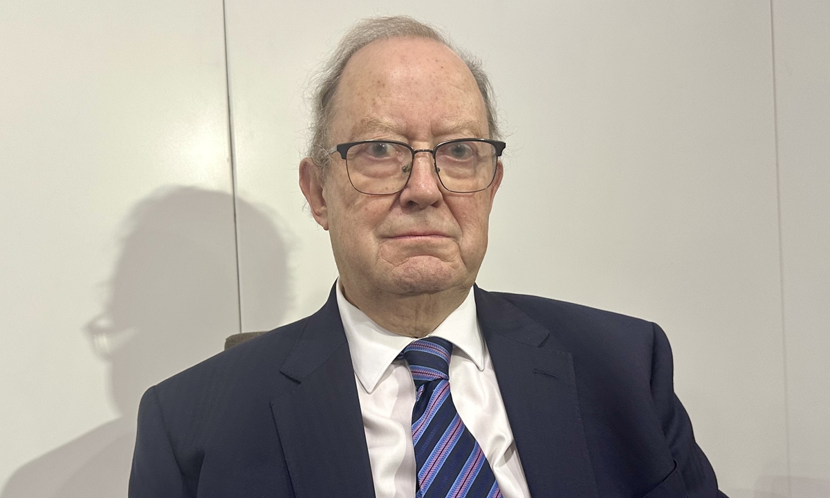 John Ross, former director of Economic and Business Policy for the Mayor of London.Photo: Ma Jingjing/GT