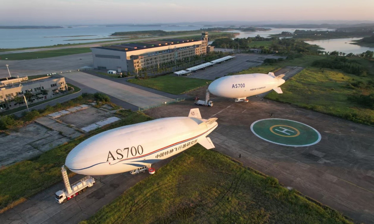 Two AS700 passenger airships 